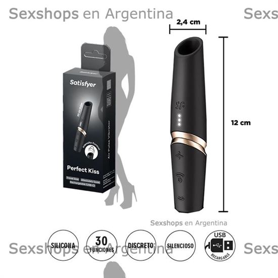Perfect Kiss - Estimulador por ondas de presion con carga USB
